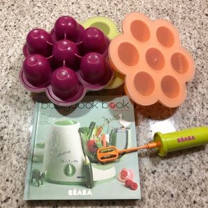 Beaba food storage cookbook and mixing tool